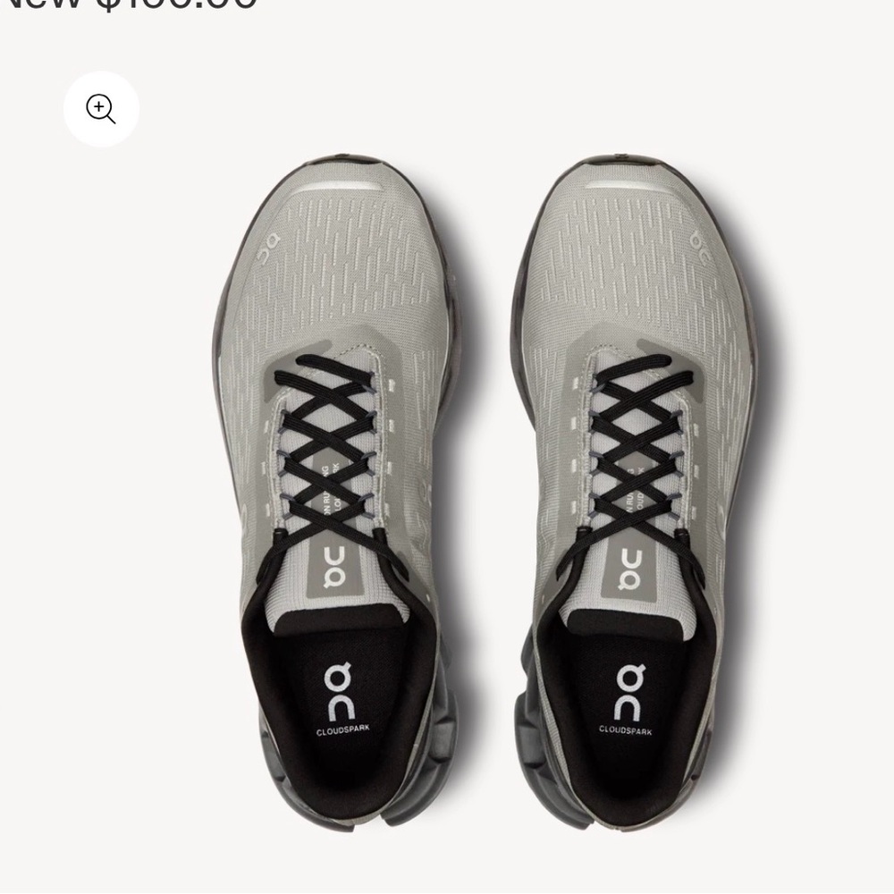 On Running Spark” Charcoal and Ash Sneakers - Picture 2 of 8